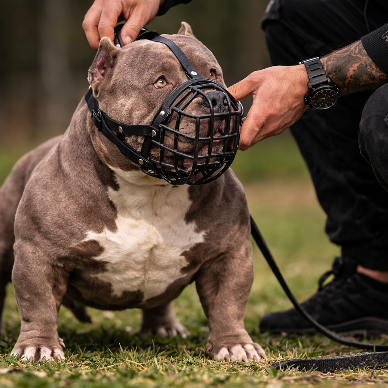 Пошаговое приучение собаки к наморднику
