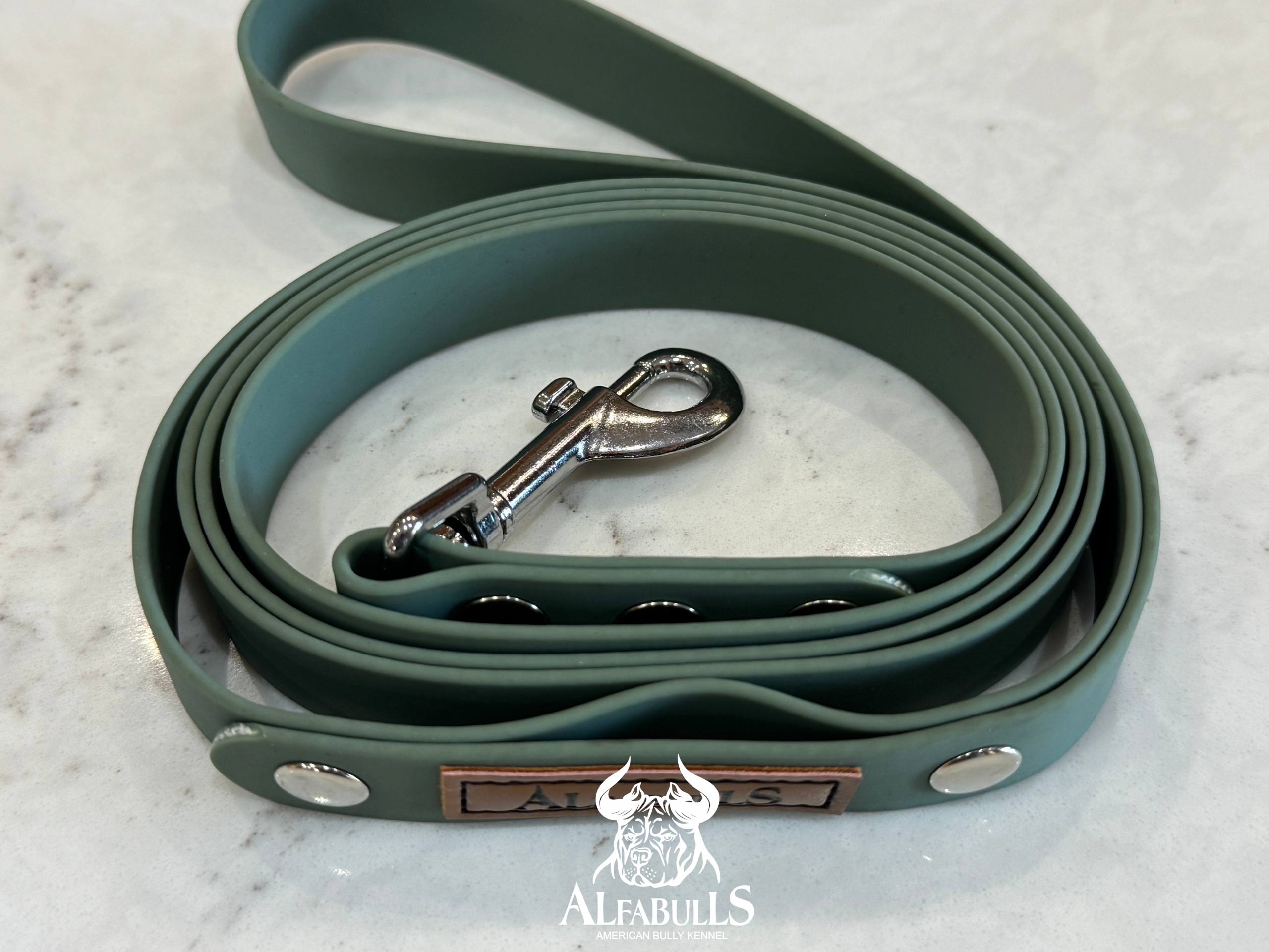 Поводок для собак из биотана (хаки) AlfaBulls