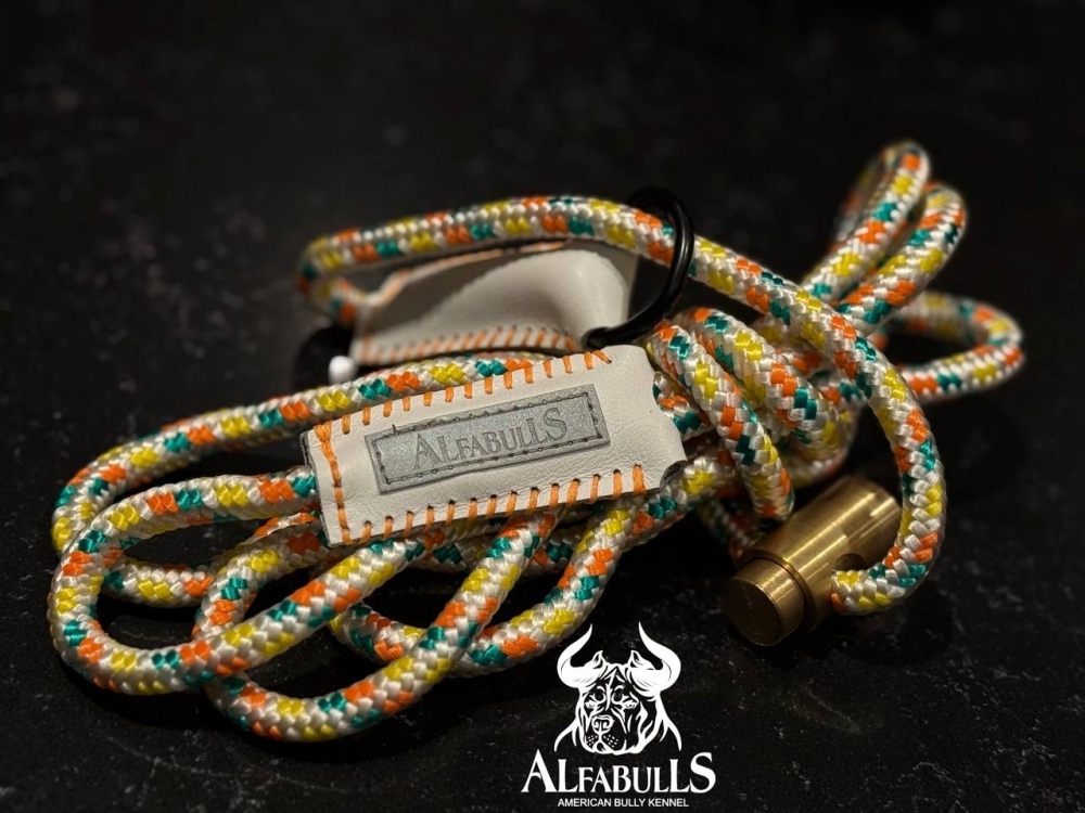 Дресировочный поводок для собак (ринговка) AlfaBulls