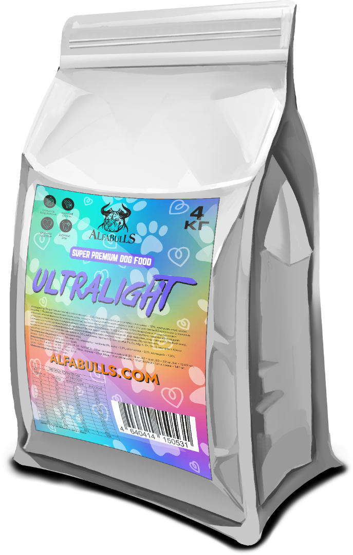 Корм для собак UltraLight, 4кг